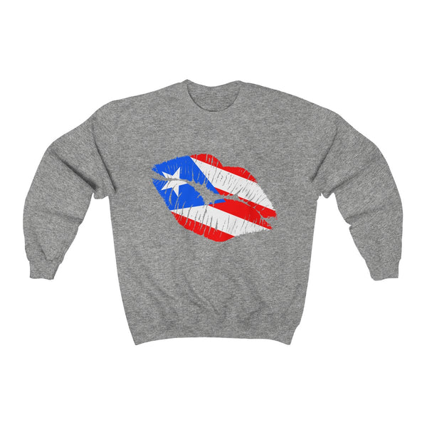 Puerto Rico Lip Service - Unisex Heavy Blend™ Crewneck Sweatshirt - Sweatshirt - Cocoalime Apparel 