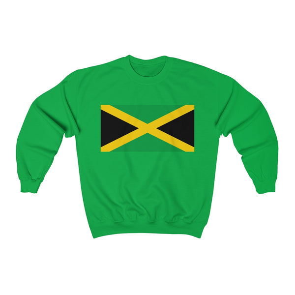 Jamaican Flag - Unisex Heavy Blend™ Crewneck Sweatshirt - CocoaLime