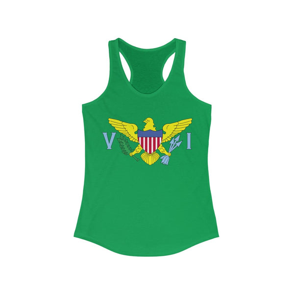 USVI Flag - Women's Slim Fit Racerback Tank