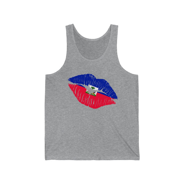 Haiti Lip Service - Unisex Jersey Tank - Tank Top - Cocoalime Apparel 