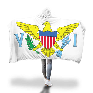 Virgin Islands Flag - Hooded Blanket - CocoaLime
