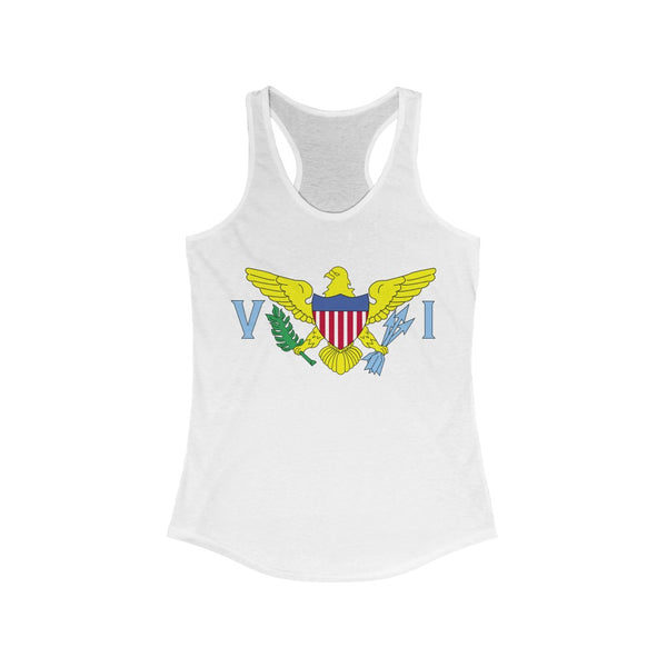 USVI Flag - Women's Slim Fit Racerback Tank