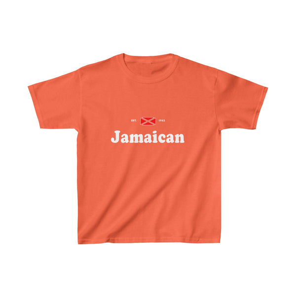 Jamaican - Kids Heavy Cotton™ Tee - CocoaLime