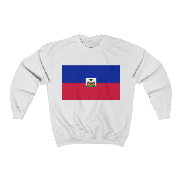 Haiti Flag - Unisex Heavy Blend™ Crewneck Sweatshirt - Sweatshirt - Cocoalime Apparel 