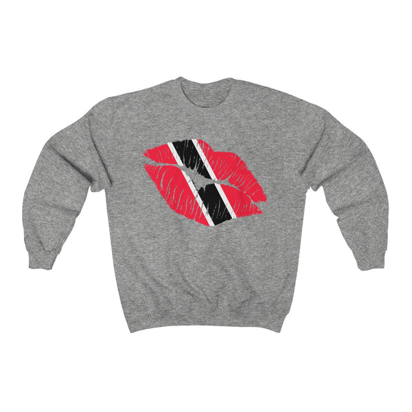 Trinidad & Tobago Lip Service - Unisex Heavy Blend™ Crewneck Sweatshirt - CocoaLime