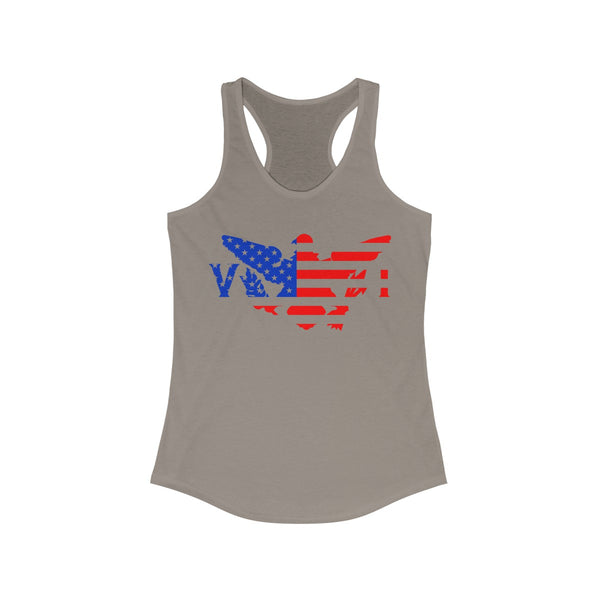 US x VI - Color - Women's Slim Fit Racerback Tank - CocoaLime