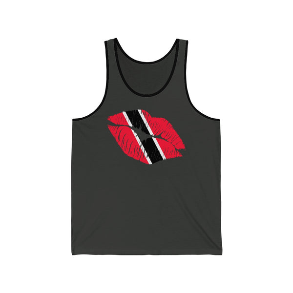 Trinidad & Tobago Lip Service - Unisex Jersey Tank - CocoaLime