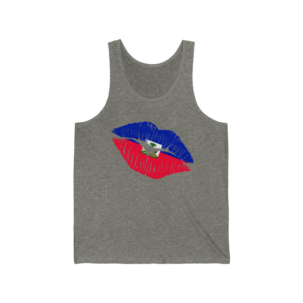 Haiti Lip Service - Unisex Jersey Tank - Tank Top - Cocoalime Apparel 