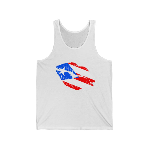 Puerto Rico Lip Service - Unisex Jersey Tank - Tank Top - Cocoalime Apparel 