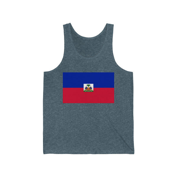 Haiti Flag - Unisex Jersey Tank - Tank Top - Cocoalime Apparel 