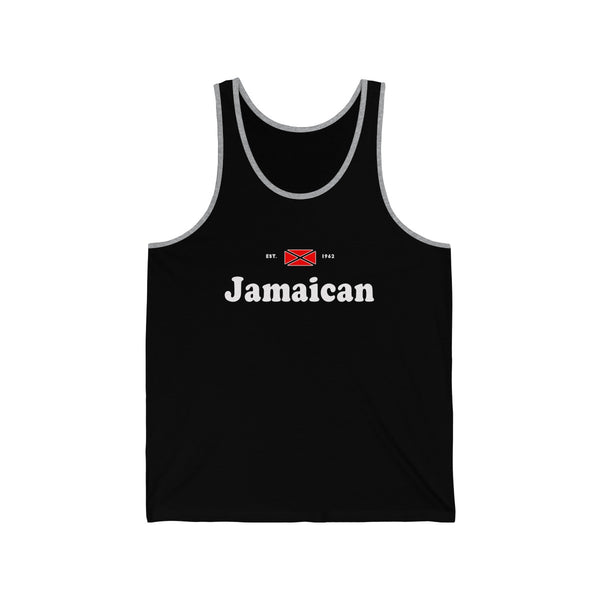 Jamaican - Unisex Jersey Tank - CocoaLime