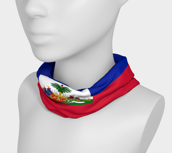 Haiti Flag Multi-Use Headband - Headband - Cocoalime Apparel 