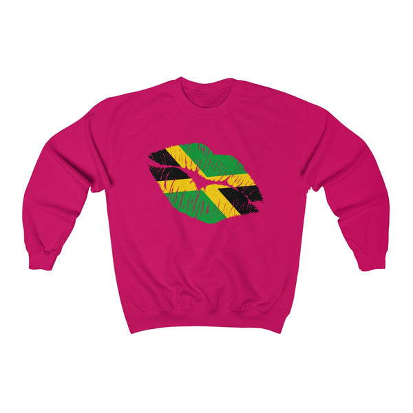 Jamaican Lip Service  - Unisex Heavy Blend™ Crewneck Sweatshirt - CocoaLime