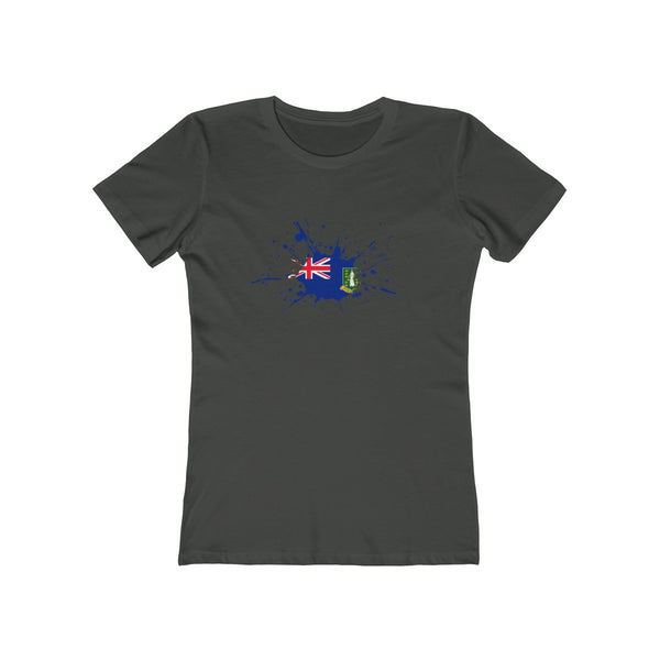 BVI Paint- Women's Slim Fit Tee - CocoaLime