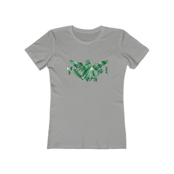 VI Palm Leaves - Women's Slim Fit Tee - CocoaLime