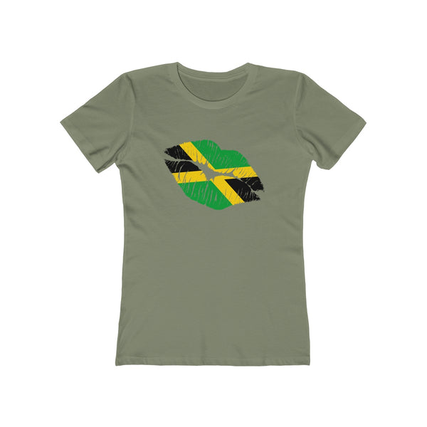 Jamaican Lip Service - Women's Slim Fit Tee - CocoaLime