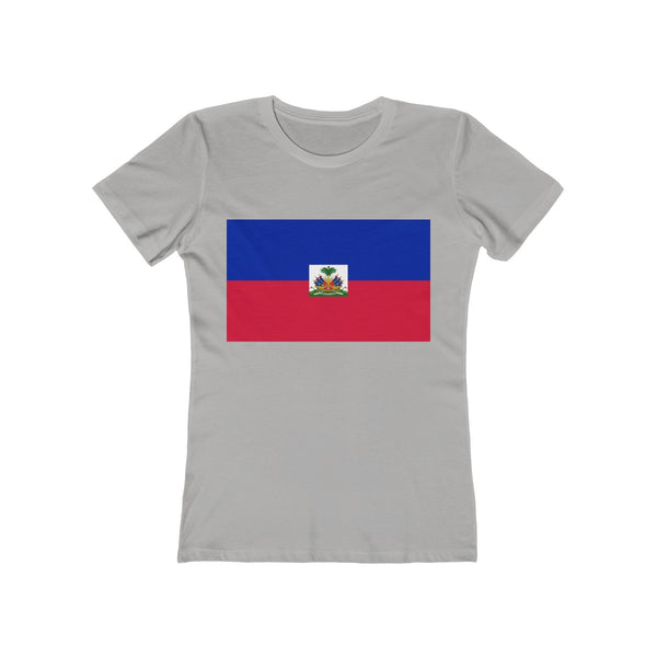 Haiti Flag - Women's Slim Fit Tee - T-Shirt - Cocoalime Apparel 