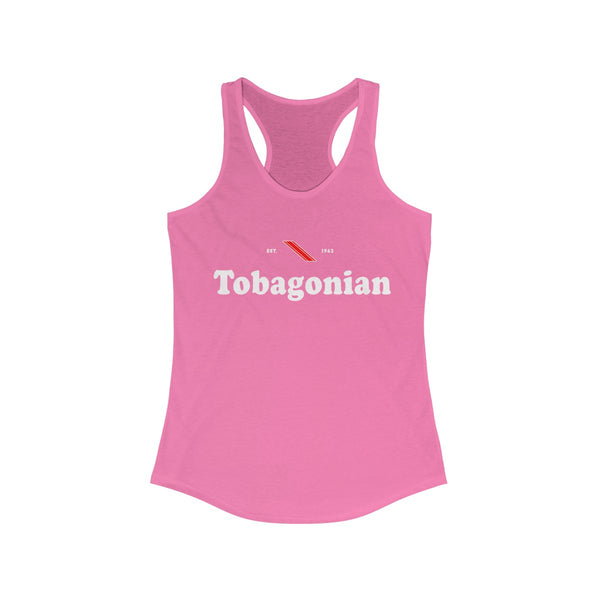 Tobagonian -  Women's Slim Fit Racerback Tank - Tank Top - Cocoalime Apparel 