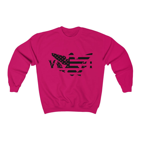 US x VI - Black - Unisex Heavy Blend™ Crewneck Sweatshirt - CocoaLime