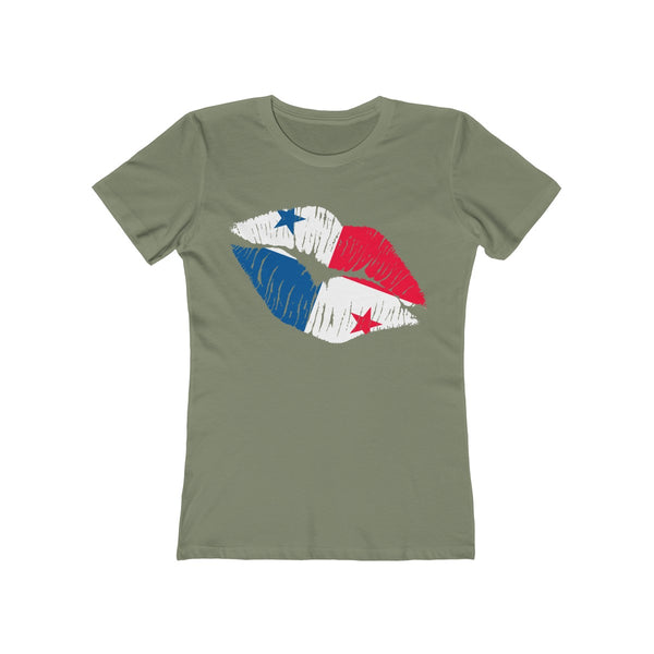 Panama Lip Service - Women's Slim Fit Tee - CocoaLime