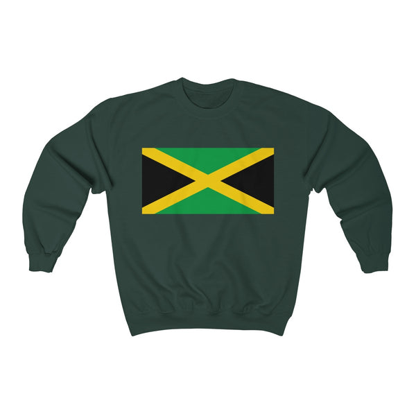 Jamaican Flag - Unisex Heavy Blend™ Crewneck Sweatshirt - CocoaLime