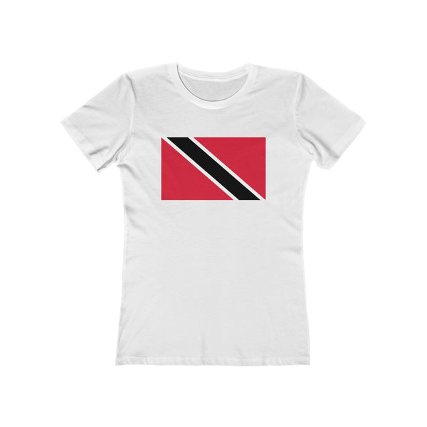 Trinidad & Tobago Flag - Women's Slim Fit Tee - T-Shirt - Cocoalime Apparel 