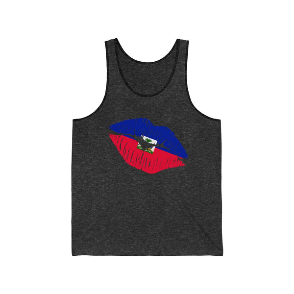 Haiti Lip Service - Unisex Jersey Tank - Tank Top - Cocoalime Apparel 