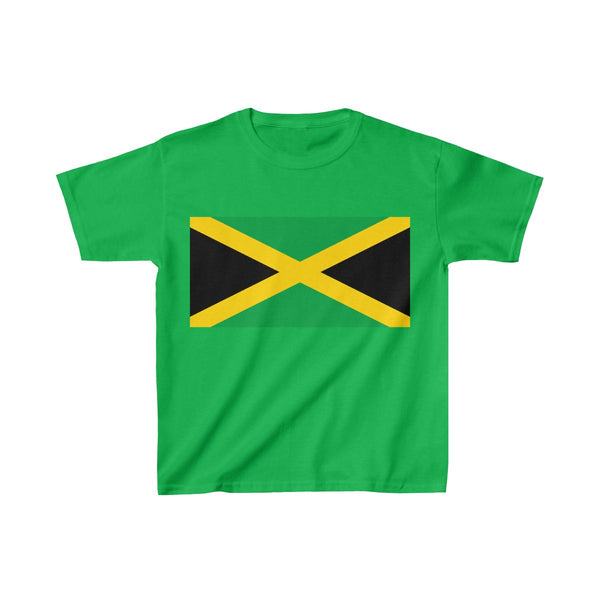 Jamaican Flag - Kids Heavy Cotton™ Tee - CocoaLime