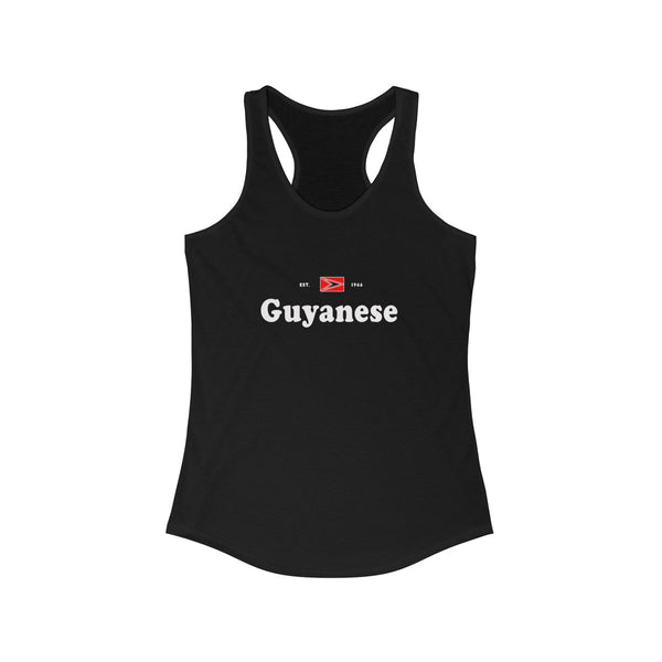 Guyanese -  Women's Slim Fit Racerback Tank - Tank Top - Cocoalime Apparel 