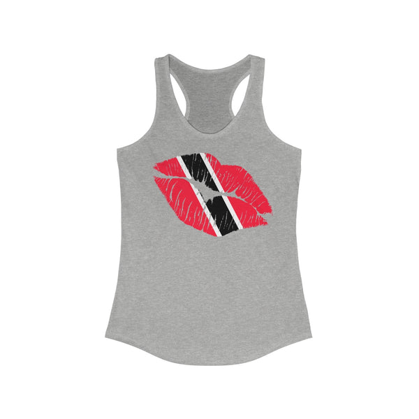 Trinidad & Tobago Lip Service -  Women's Slim Fit Racerback Tank - CocoaLime