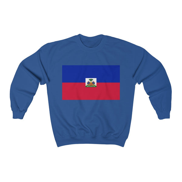 Haiti Flag - Unisex Heavy Blend™ Crewneck Sweatshirt - Sweatshirt - Cocoalime Apparel 