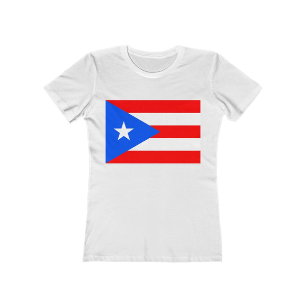 Puerto Rico Flag - Women's Slim Fit Tee - T-Shirt - Cocoalime Apparel 