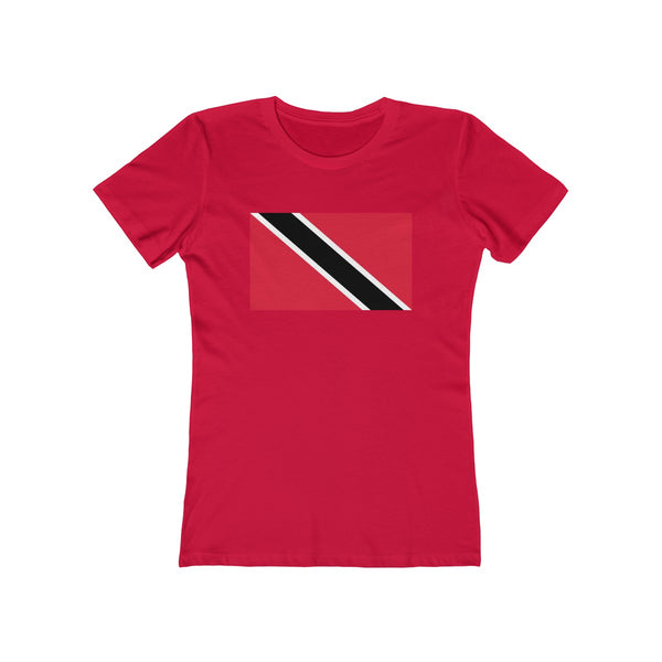 Trinidad & Tobago Flag - Women's Slim Fit Tee - T-Shirt - Cocoalime Apparel 