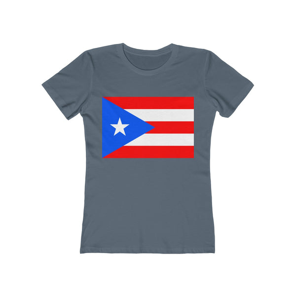 Puerto Rico Flag - Women's Slim Fit Tee - T-Shirt - Cocoalime Apparel 