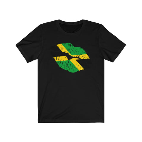 Jamaican Lip Service - Unisex Jersey Short Sleeve Tee - CocoaLime