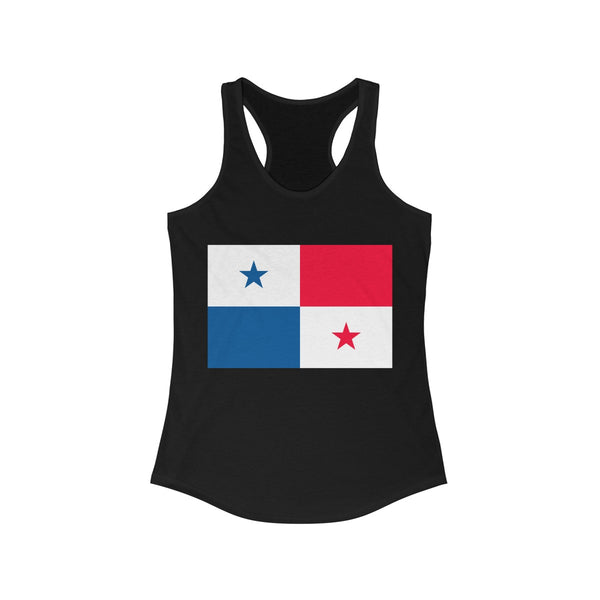 Panama Flag -  Women's Slim Fit Racerback Tank - Tank Top - Cocoalime Apparel 