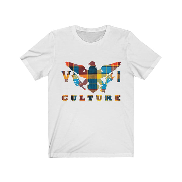 VI Culture - Blue Madras - Unisex Jersey Short Sleeve Tee - CocoaLime