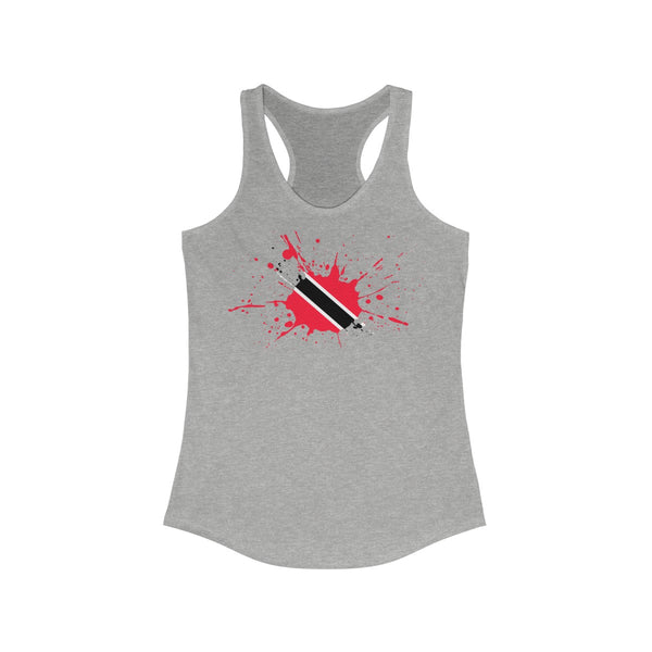 Trinidad & Tobago Paint -  Women's Slim Fit Racerback Tank - CocoaLime