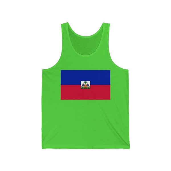 Haiti Flag - Unisex Jersey Tank - Tank Top - Cocoalime Apparel 