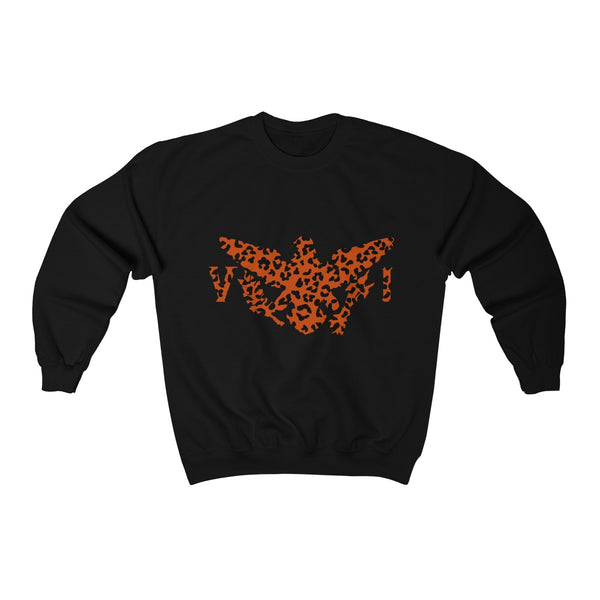 VI Leopard Print - Unisex Heavy Blend™ Crewneck Sweatshirt - CocoaLime