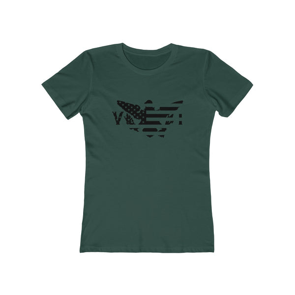 US x VI - Black - Women's Slim Fit Tee - CocoaLime