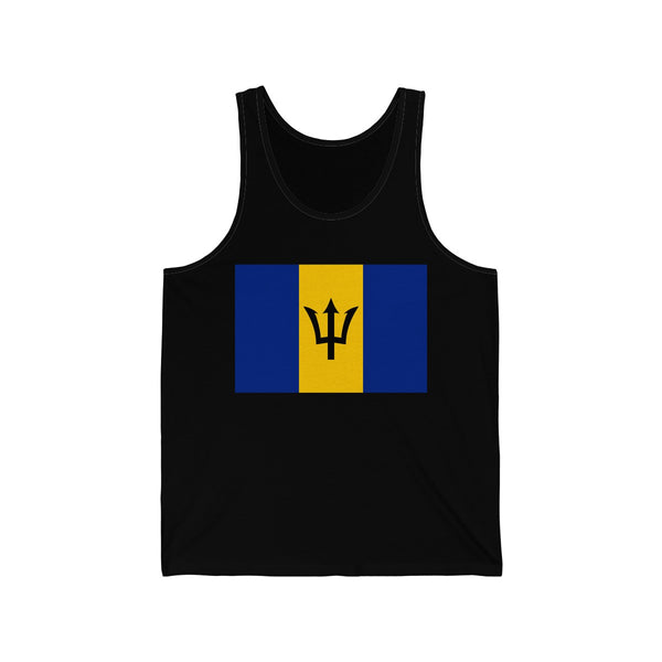 Barbados Flag - Unisex Jersey Tank - Tank Top - Cocoalime Apparel 