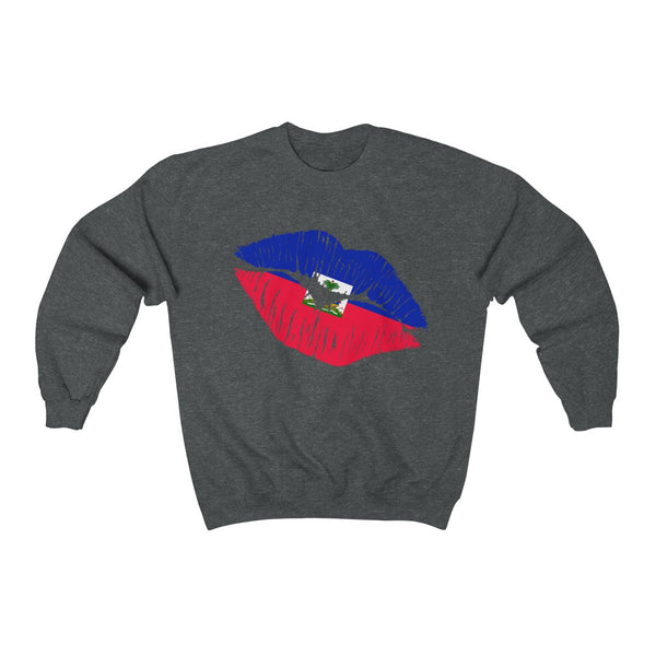 Haiti Lip Service - Unisex Heavy Blend™ Crewneck Sweatshirt - Sweatshirt - Cocoalime Apparel 