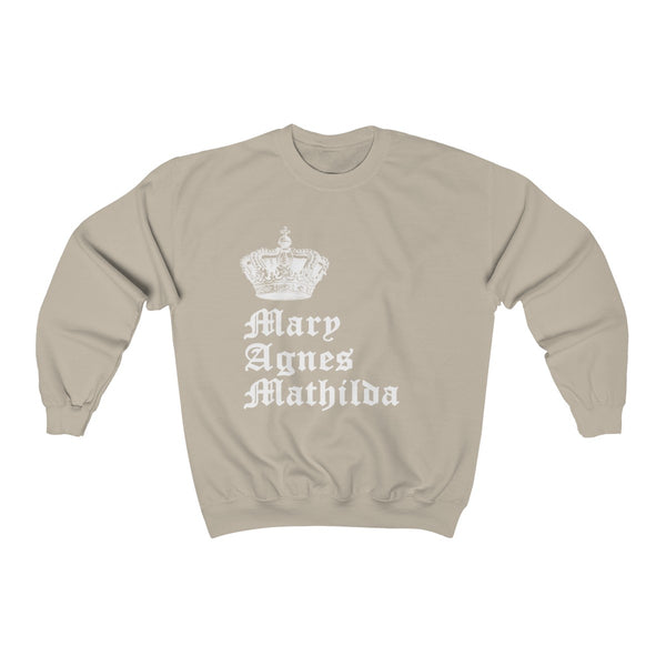 The 3 Queens  - White - Unisex Heavy Blend™ Crewneck Sweatshirt - CocoaLime