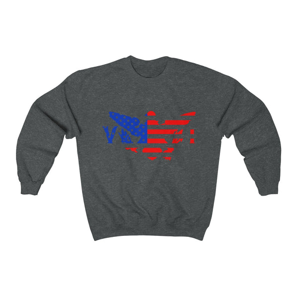 US x VI - Color - Unisex Heavy Blend™ Crewneck Sweatshirt - CocoaLime