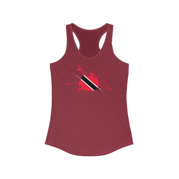 Trinidad & Tobago Paint -  Women's Slim Fit Racerback Tank - CocoaLime