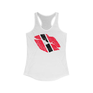 Trinidad & Tobago Lip Service -  Women's Slim Fit Racerback Tank - CocoaLime