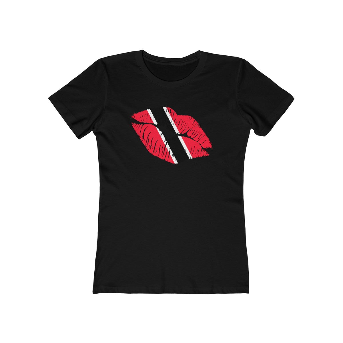 Trinidad & Tobago Lip Service - Women's Slim Fit Tee - CocoaLime