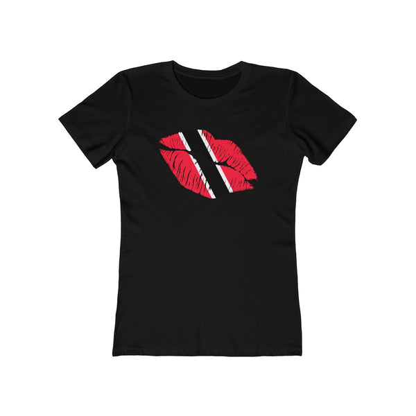 Trinidad & Tobago Lip Service - Women's Slim Fit Tee - CocoaLime