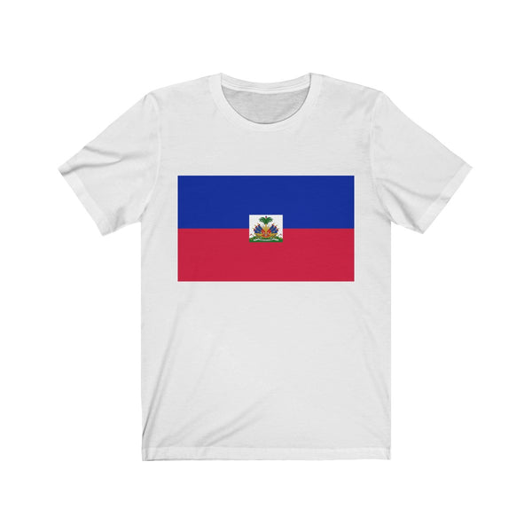 Haiti Flag - Unisex Jersey Short Sleeve Tee - T-Shirt - Cocoalime Apparel 